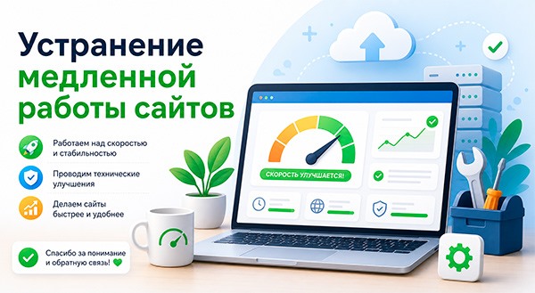 Устранение медленной работы сайтов